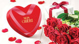 Ferrero Mon Chéri Heart - Czekoladowy prezent na Walentynki dla niego i dla niej - Chrupiąca czekolada, likier owocowy i aromatyzowane wiśnie - Na Walentynki, Dzień Matki i Wielkanoc - 1 opakowanie 147g