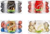 Jajka LINDOR z czekoladą Lindt | 4 pudełka po 450 g każde | Jajka LINDOR z rozpływającą się w ustach czekoladą mleczną, nadzieniem białym, ciemnym i orzechowym | Czekolada Wielkanocna | Prezent czekoladowy | Pisanki | Czekoladowe jajka