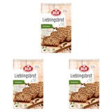 RUF Lieblingsbrot Protein, Brot-Backmischung, Brotmischung, Brotteig-Mischung, Proteinreiches Brot, Glutenfrei, Ohne Mehl & Hefe, 1 X 500 G Naty Shop 600 G (opakowanie 3Er) Kà¼Rbiskern