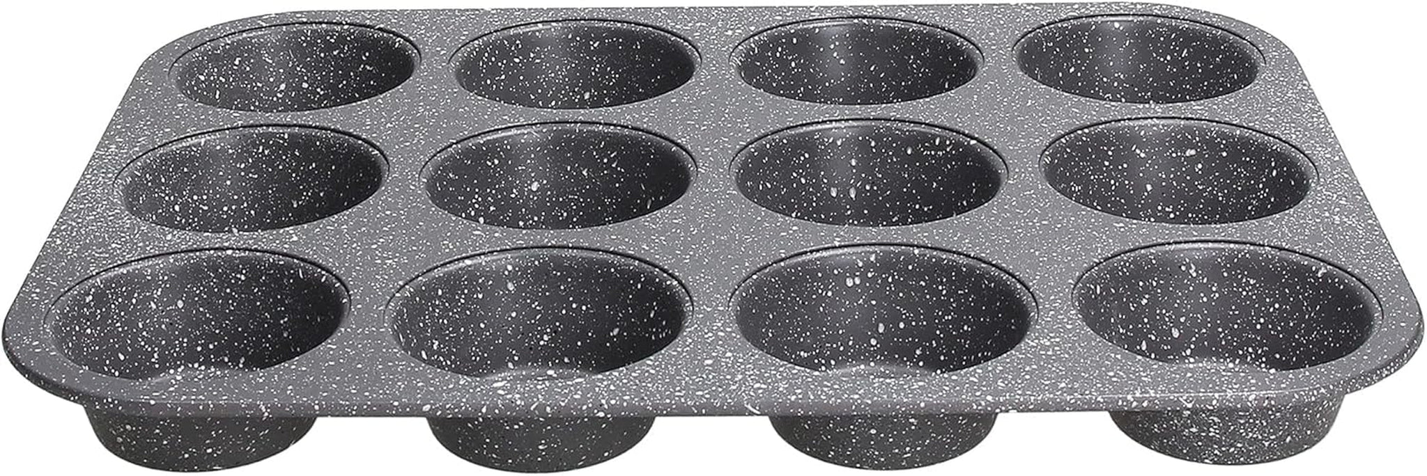 Pure Roq Muffinform Für 12 Muffins, Aluminium, Schwarz Formy i blachy do pieczenia Naty Shop Muffin-Blech
