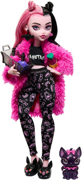 MONSTER HIGH lalki i piżamy akcesoria imprezowe Draculaura liczba nietoperzy fantastyczna lalka zwierzę domowe Creepover Party lalki HPY66 Naty sklep pojedynczy