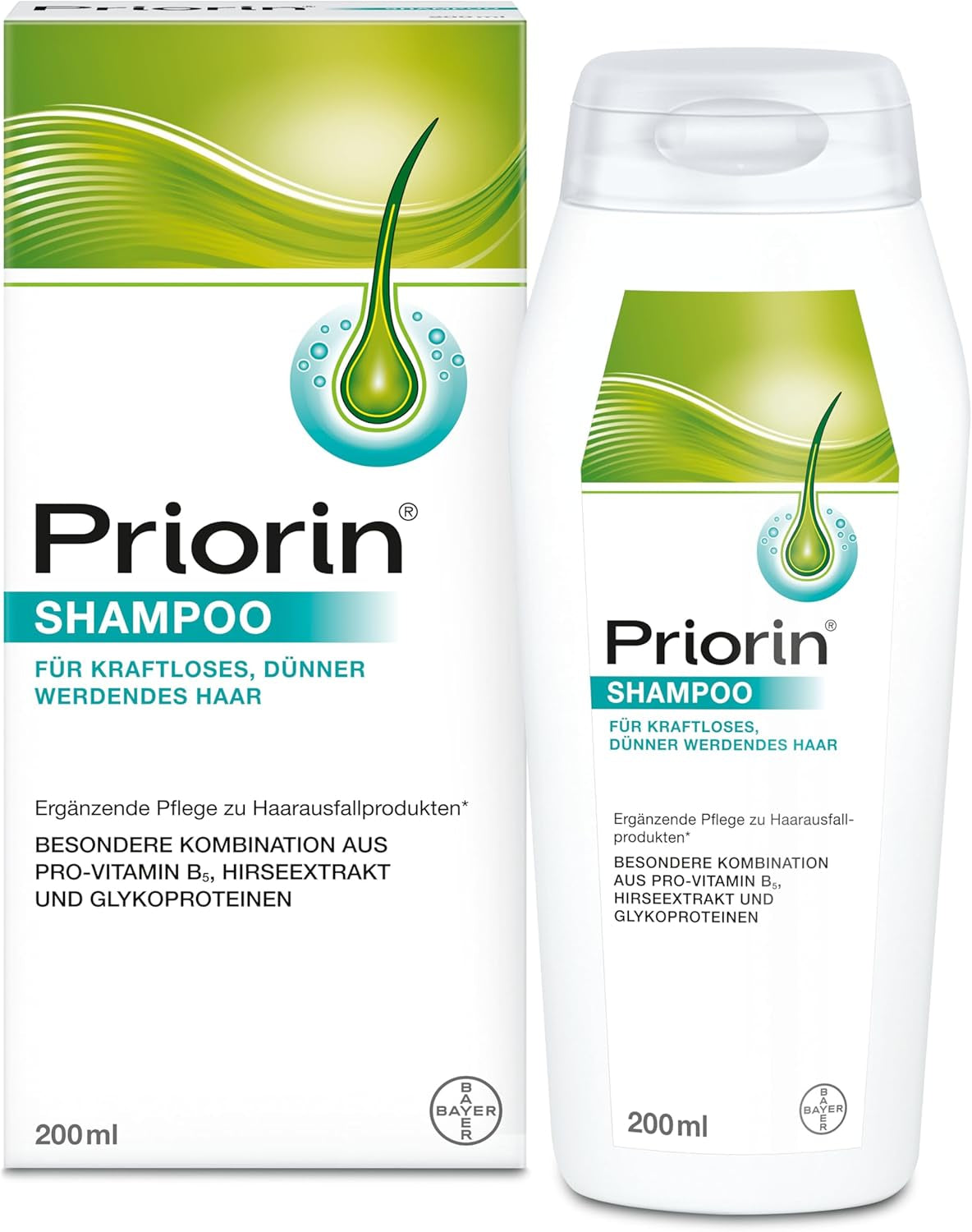 Priorin Shampoo - szampon wzmacniający włosy - dodatkowa pielęgnacja słabych, cienkich włosów - bez parabenów i barwników - 1 x 200 ml Pielęgnacja włosów Naty Shop Tytuł domyślny