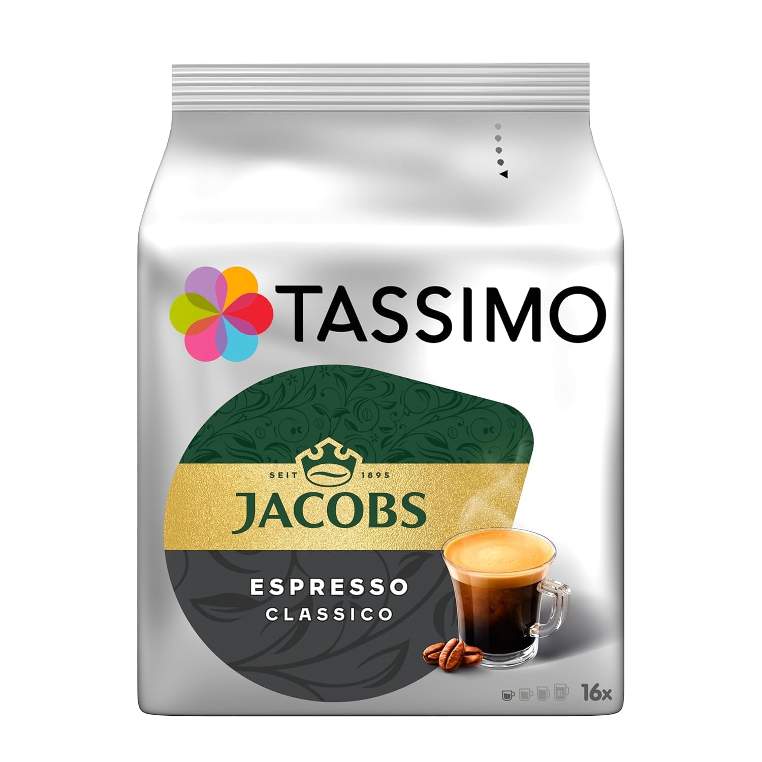 Tassimo Kapseln Jacobs Espresso Classico, 5 x 16 saszetek, 80 Kaffeekapseln