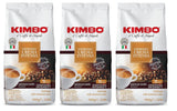 3x Kawa ziarnista Espresso Intensywna śmietanka, Średnio ciemne palenie, Całe ziarna kawy, Torba 1 kg, Kawa z Neapolu