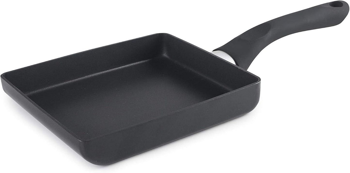 Patelnia Tamagoyaki Inducta, aluminiowa, czarna, 15X18 cm Garnki i patelnie Naty Shop