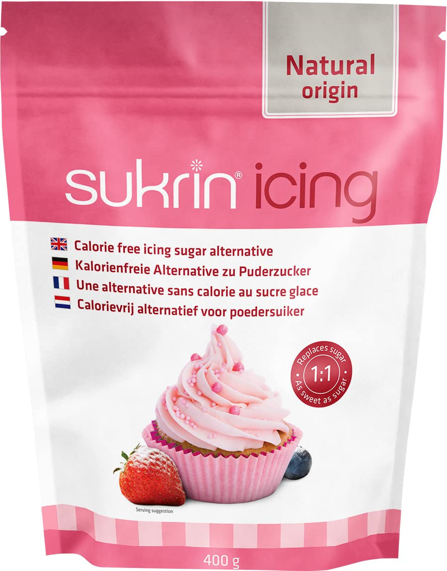 Sukrin Melis Zuckerersatz, Die Natürliche Alternative Zu Puderzucker Ohne Kalorien, 1Er Pack (1 X 400 G) Słodziki Naty Shop Default Title