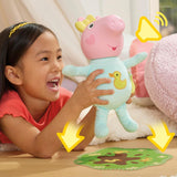 Interaktywna lalka Peppa Pig 28 cm Evie z 20 dźwiękami i wieloma funkcjami, zestaw zabawek dla dzieci od 3 lat
