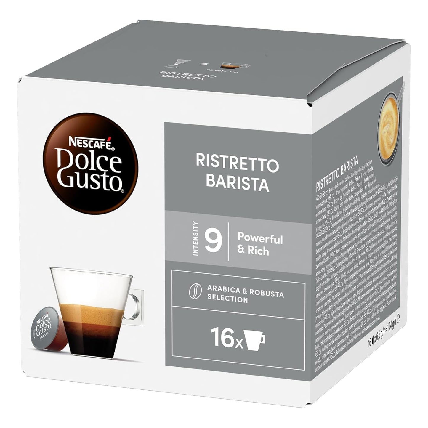 NESCAFÉ DOLCE GUSTO Ristretto Barista Kaffeekapseln 3-pak (3 x 16 Kapseln)
