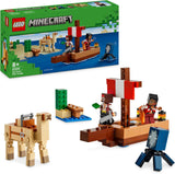 LEGO Minecraft The Pirate Ship Voyage Squid and Camel Figurka pirata Zabawka Budowa statku Odgrywanie ról Prezent dla chłopców i dziewcząt w wieku 8 lat 21259 Zestawy do budowania Besuche den LEGO-Store Default Title