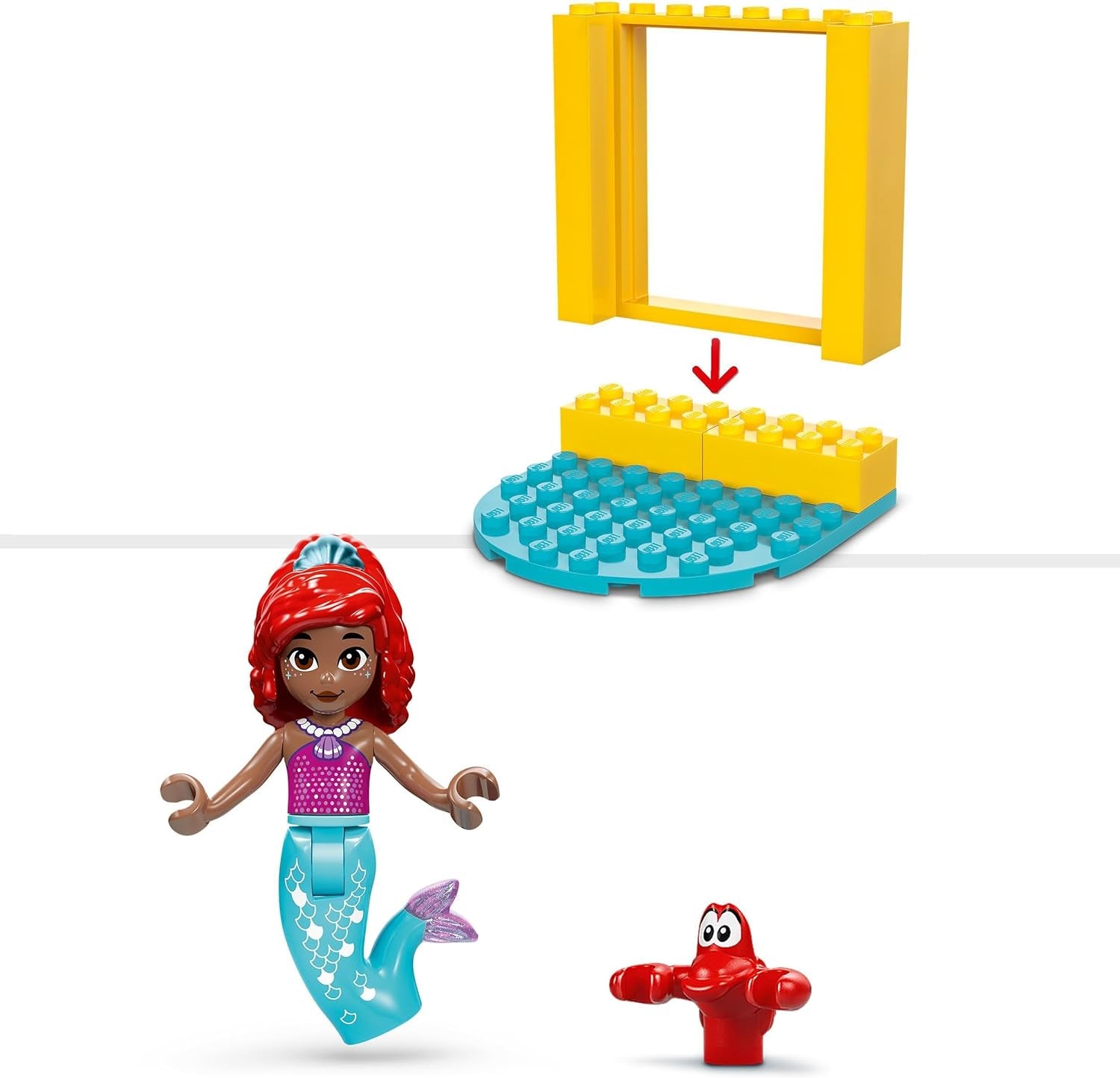 LEGO® Disney Zabawka do budowania sceny muzycznej księżniczki Arielle z 2 figurkami, pomysł na prezent dla dziewcząt i chłopców od 4 lat i fanów seriali telewizyjnych, zabawka dla dzieci 43235 Zestawy do budowania Beuche den LEGO-Store
