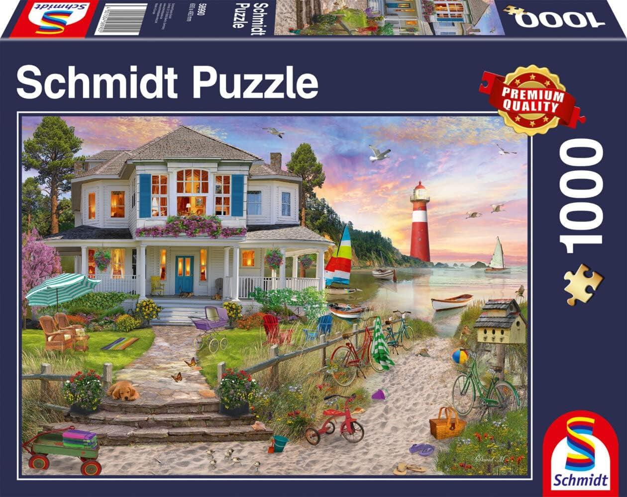 Schmidt Spiele Beach House 1000 elementów Układanka Naty Shop Domyślny tytuł