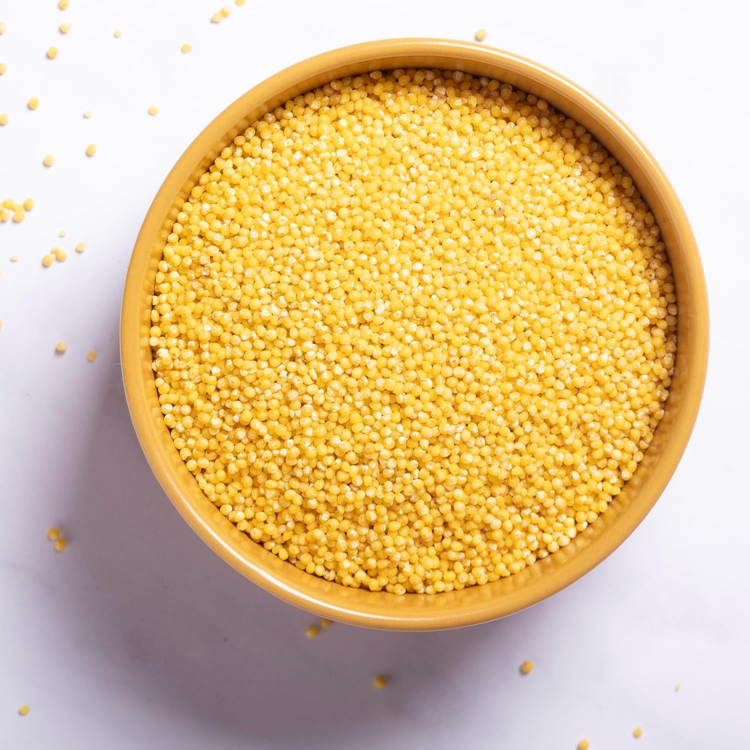Proso organiczne Pełnoziarniste Ziemia 2 kg | Bez GMO | wegańskie | Bogaty w błonnik | Certyfikowane organiczne