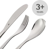 Zestaw sztućców ze stali nierdzewnej dla dzieci WMF Animals, 4 sztuki, polerowany Cromargan Kitchen Naty Shop