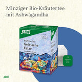 Salus - Herbata Krafttier - The Quiet Cat - 1X 15 torebek filtrujących (28,5g) - Herbata miętowo-ziołowa z ashwagandhą - Organiczna