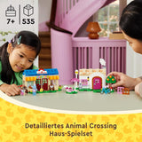 Zestaw LEGO Animal Crossing Nook's Shop i Sophie's House, kreatywna zabawka dla dzieci z 2 minifigurkami z serii gier wideo, prezent dla dziewcząt i chłopców od 7 lat 77050 Zestawy do budowania Besuche den LEGO-Store