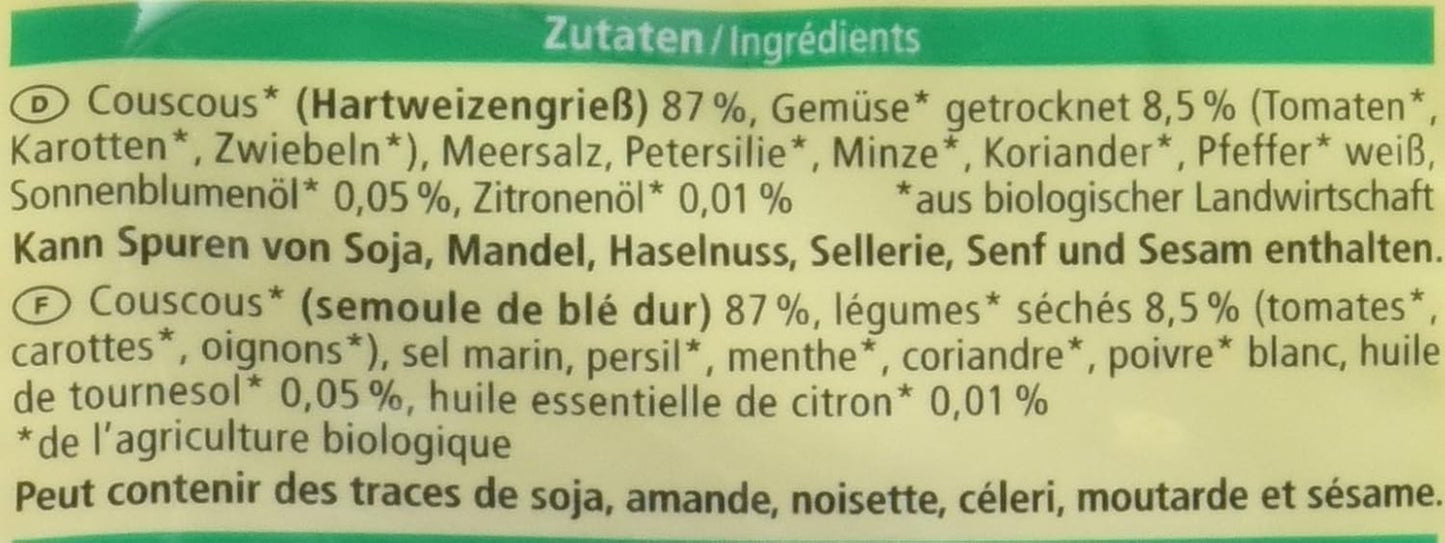 Bio Sałatka Taboule-Kuskus-Kuskus, 200 g