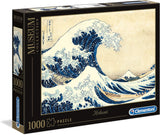 Clementoni 39378 Hokusai - Wielka fala - 1000 elementów puzzli, kolekcja muzealna, gra zręcznościowa dla całej rodziny, kolorowa gra rozciągająca, puzzle dla dorosłych 14+ Puzzle Naty Shop Domyślny tytuł