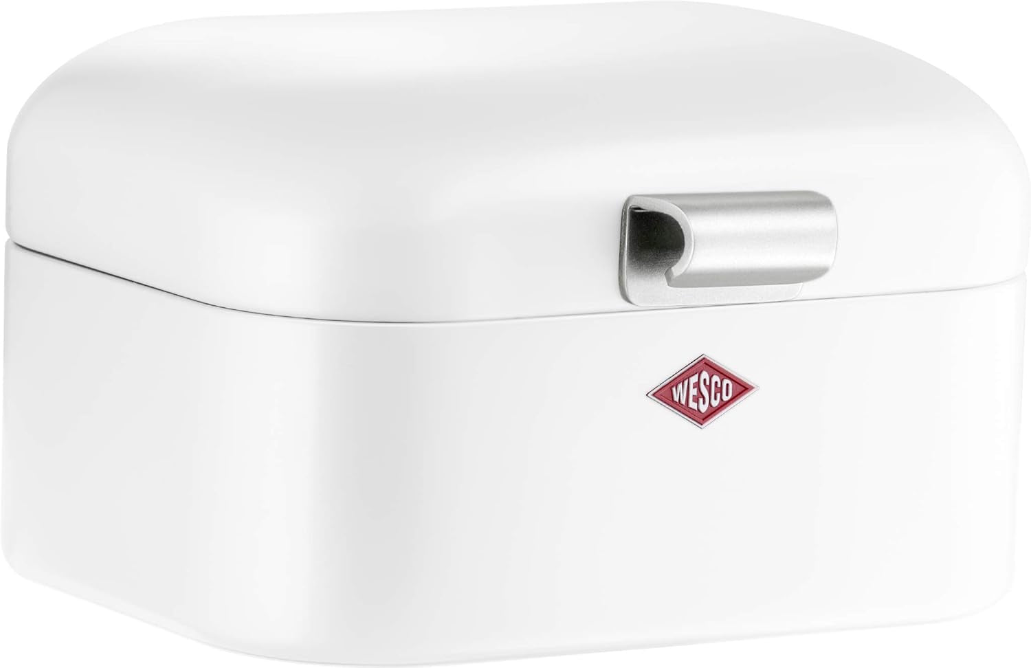 Kosz na chleb Wesco 235 001 Mini Grandy 17 x 18 x 12 cm (dł./szer./wys.) różowy, stal nierdzewna Pudełka do przechowywania żywności Naty Shop Biały