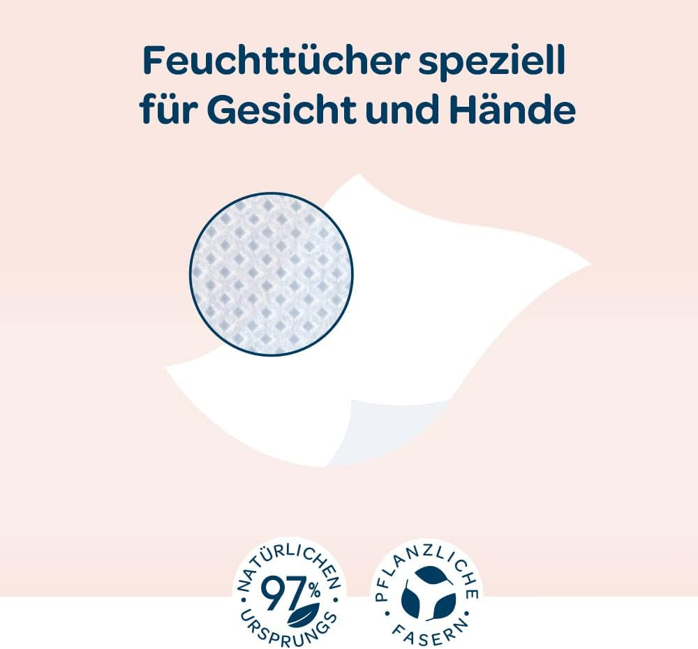 BIOLANE - Chusteczki nawilżane dla niemowląt, twarzy i dłoni - Wyjątkowo delikatne chusteczki czyszczące do higieny - Chusteczki nawilżane dla niemowląt od urodzenia - Bez alkoholu - 12 x 64 chusteczki (768 chusteczek)