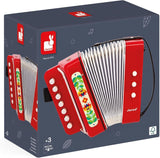Janod - Akordeon Gioia - Instrument muzyczny dla dzieci - Odgrywanie ról i wczesna edukacja muzyczna - Z paskiem - Od 3 lat, J07654 Jucarii Bebe Naty Shop