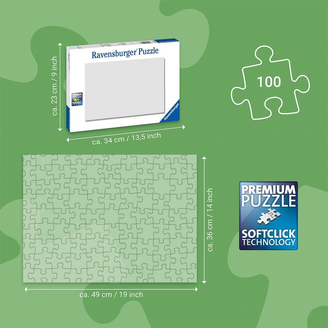 Puzzle dla dzieci Ravensburger - 13927 Horse Dream - Puzzle z końmi dla dzieci od 6 lat, 100 elementów w formacie XXL, Z brokatem Puzzle Naty Shop