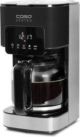 Ekspres CASO Coffee Taste and Style z filtrem stałym, 1,5 l, optymalna temperatura parzenia 92-96°C, system zapobiegający kapaniu, zoptymalizowana głowica zaparzająca, stal nierdzewna, 12 filiżanek