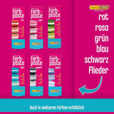 Zestaw 6 past kolorowych Decocino - 6 x 20 g - Barwniki spożywcze w kolorze czerwonym, różowym, zielonym, żółtym, niebieskim i czarnym, idealne do barwienia ciast, fondantów i kremów - Bez azo i bez glutenu