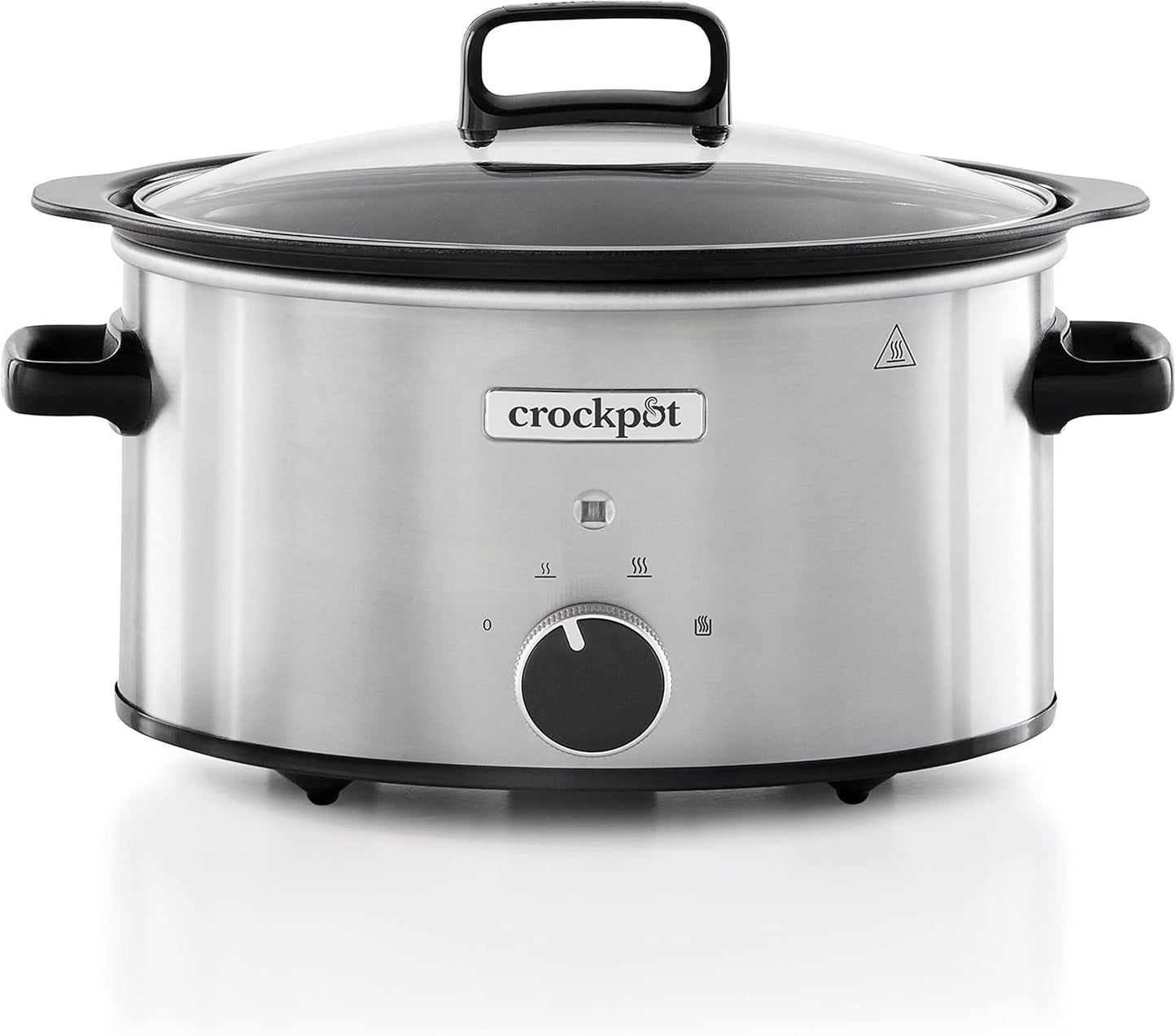 Wolnowar Crockpot,| 3,5 litra (3-4 osoby), pojemnik do smażenia mięsa i warzyw, wolnowar ze stali nierdzewnej Naty Shop Domyślny tytuł