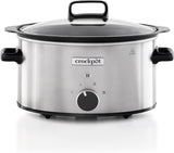 Wolnowar Crockpot,| 3,5 litra (3-4 osoby), pojemnik do smażenia mięsa i warzyw, wolnowar ze stali nierdzewnej Naty Shop Domyślny tytuł