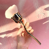 Nail Art Staubpinsel Für Maniküre Rose Kopfbürste,Nagel Kunst Staub Entferner Pinsel,Makijaż-Pinsel Weich,Zubehör Nagel Werkzeuge