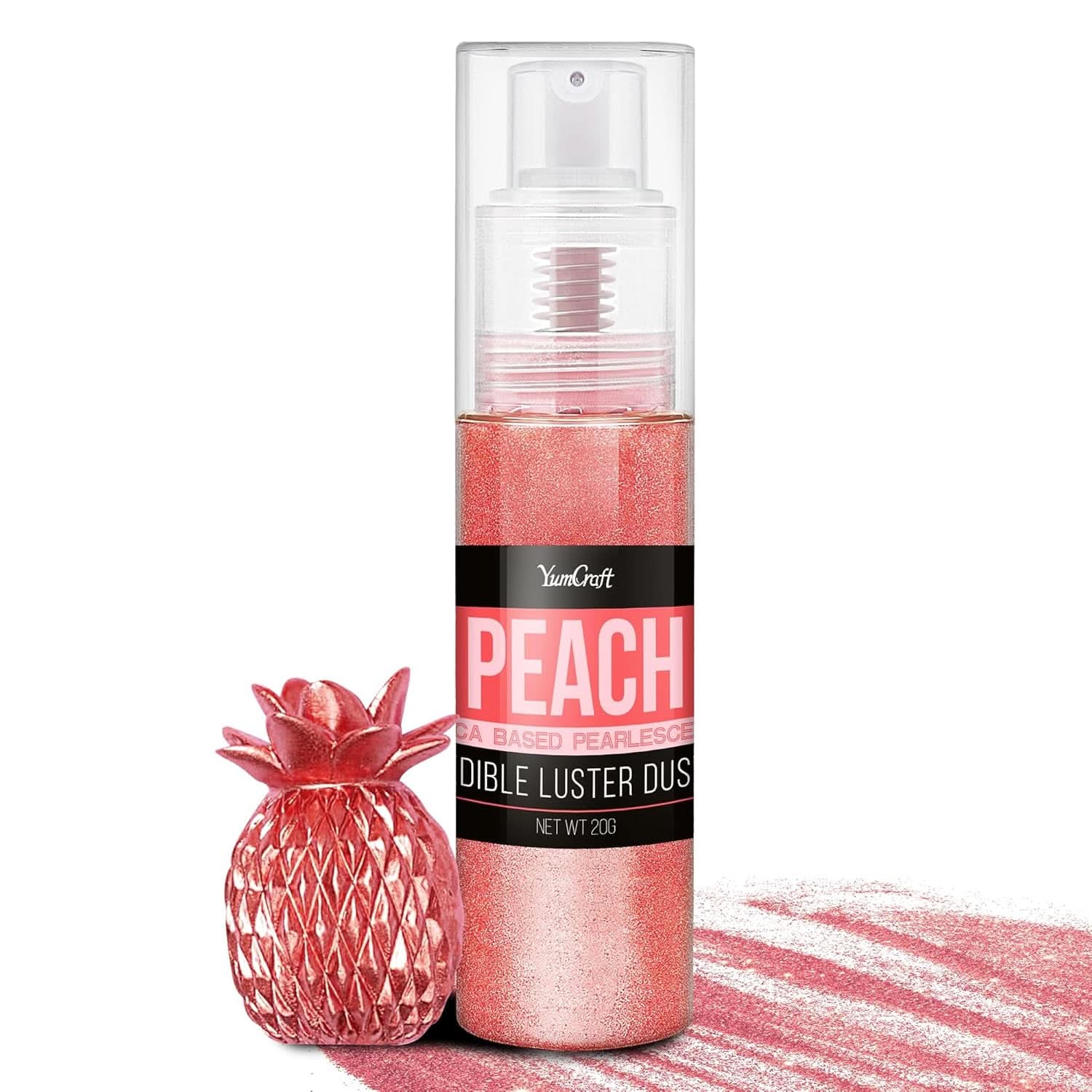 Jadalny spray brokatowy, 20 gramów Naty Shop Peach red