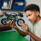 LEGO Technic Motocykl Kawasaki Ninja H2R, prezent urodzinowy dla dzieci i dorosłych, dekoracja, zabawka, model dla chłopców i dziewcząt w wieku 10+ 42170 Zestawy do budowania Besuche w sklepie LEGO