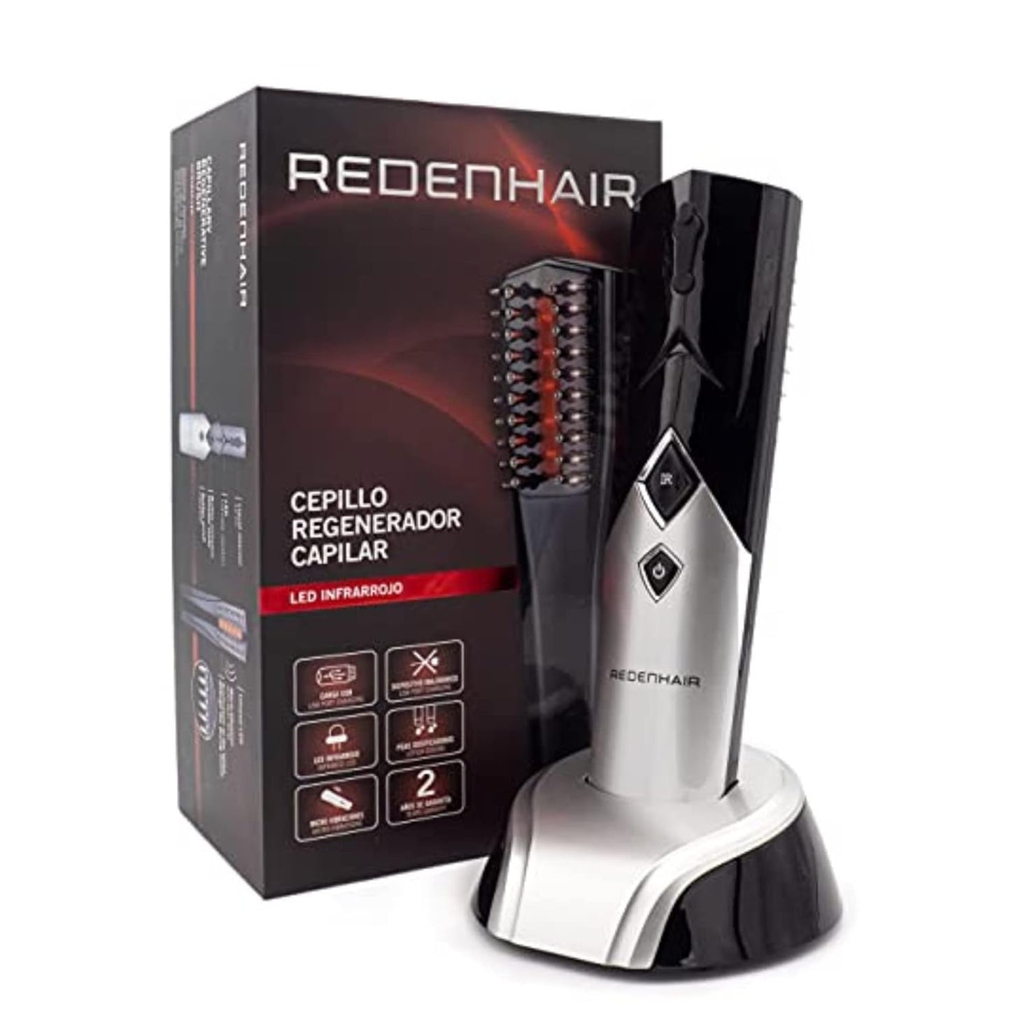 Redenhair Szczotka regeneracyjna do włosów - Leczenie wypadania włosów - Stymulator wzrostu włosów - Idealny wzrost włosów - Zapobieganie wypadaniu włosów dla kobiet i mężczyzn Pielęgnacja włosów Naty Shop Default Title