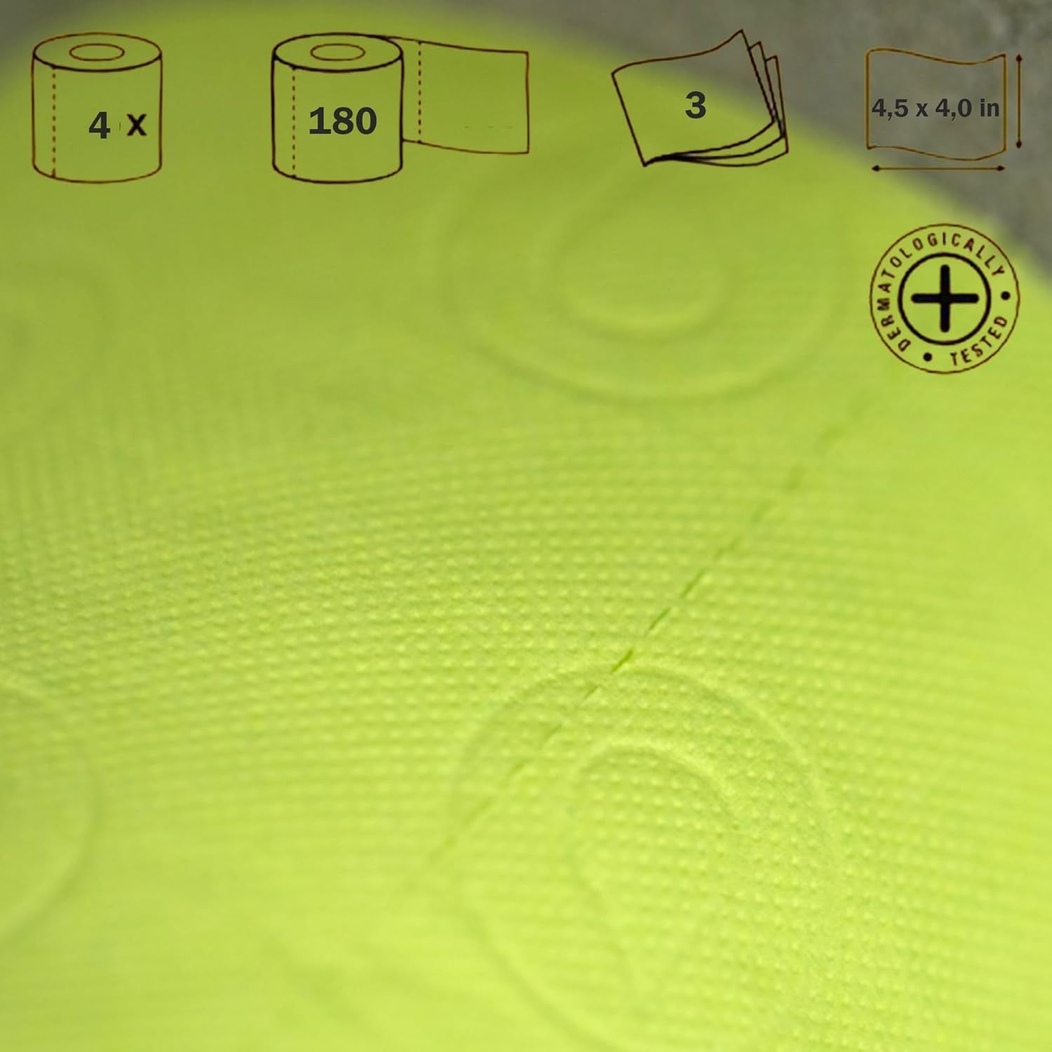 Papier toaletowy Renova, zielony, 4 rolki