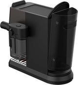 Ekspres do kawy z kolbą GRUNDIG KSM 5330 ze zintegrowanym pojemnikiem na mleko, moc 1628 W, ciśnienie pompy 15 bar, podwójna dysza, kolorowy wyświetlacz dotykowy, BrewSense, CreamyPro, Ciemna stal nierdzewna/Czarny