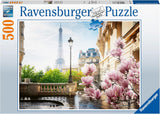 Ravensburger Puzzle 12000366 - Wiosna w Paryżu - 500-elementowe puzzle dla dorosłych i dzieci powyżej 12 lat Puzzle Naty Shop Stary design