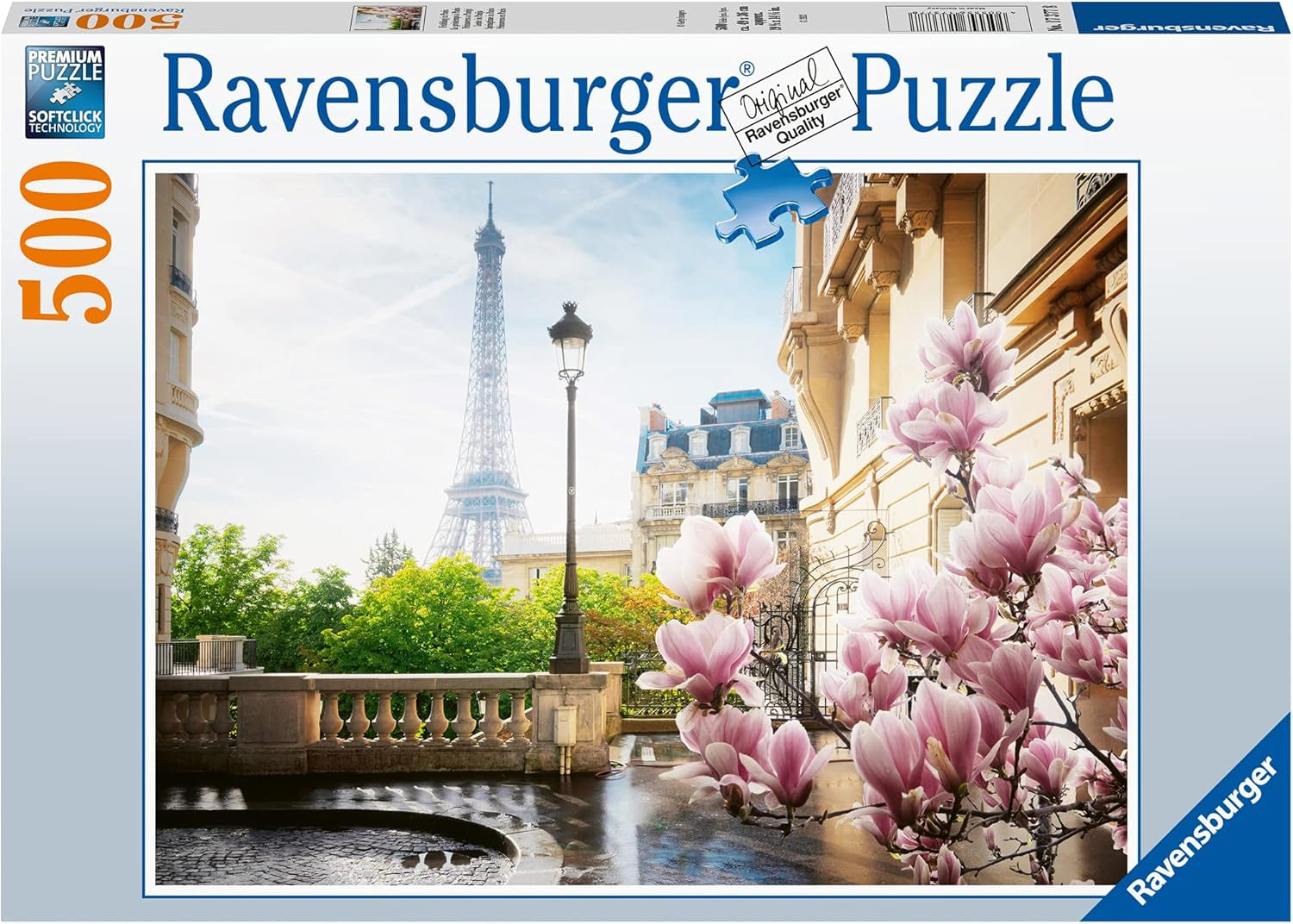 Ravensburger Puzzle 12000366 - Wiosna w Paryżu - 500-elementowe puzzle dla dorosłych i dzieci powyżej 12 lat Puzzle Naty Shop Stary design