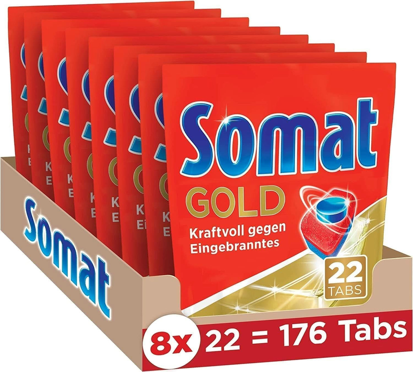 Somat Gold tabletki do zmywarki (105 tabletek) Naty Shop Detergenty Kuchenne 176 kapsułek -