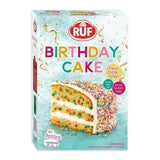 Tort urodzinowy RUF, Geburtstagskuchen, Schicht-Torte Aus Rührteig Und Konfetti-Streusel, Tortencreme Und Buntem Dekor-Mix, Für Kindergeburtstag, Familienfeier, Einschulung, 1X425G Lukier i dekoracje Naty Shop 425 G (opakowanie 1Er)