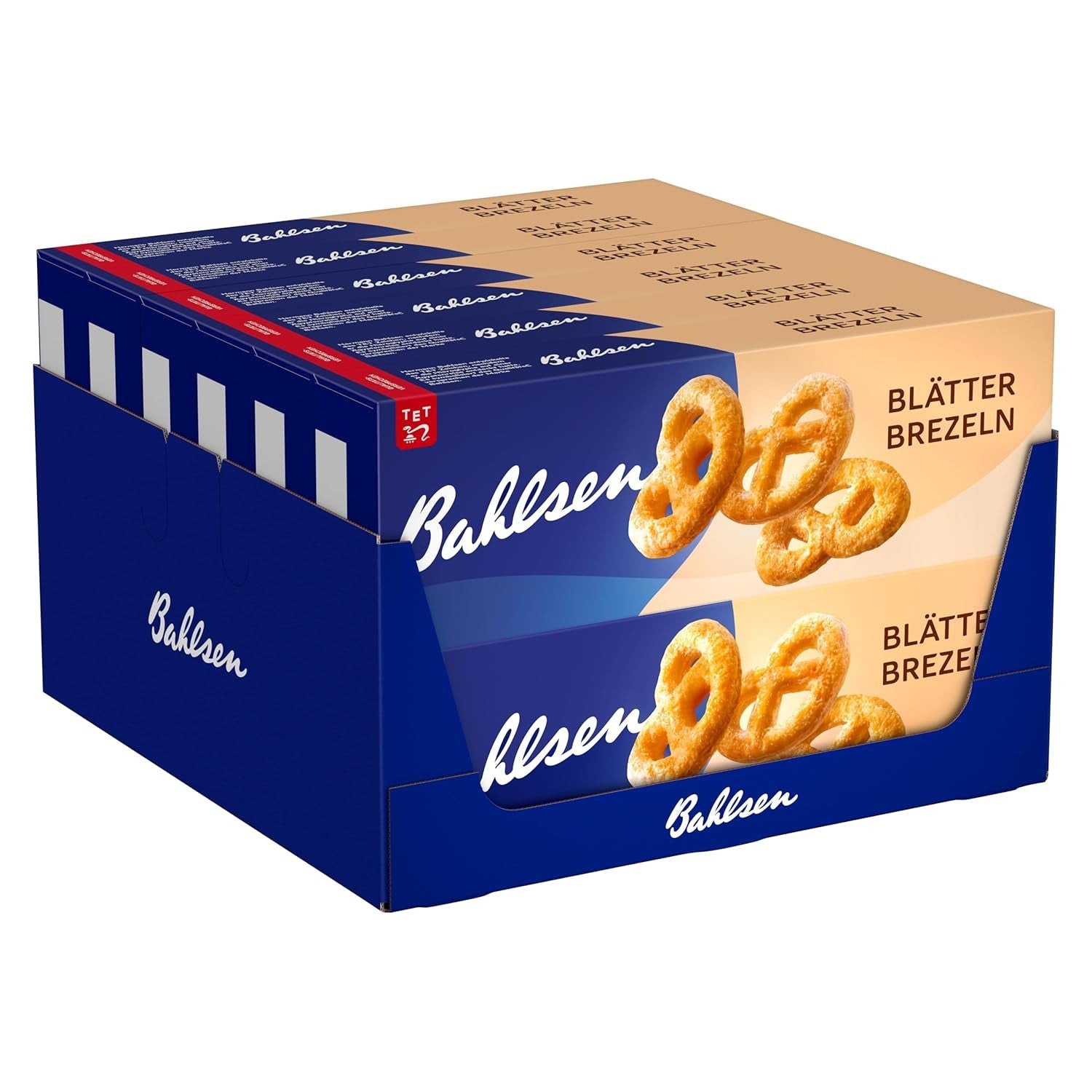 Ciasto francuskie Bahlsen - opakowanie 12 szt. - Karmelizowane ciasto francuskie w kształcie precli (12 x 100 g)