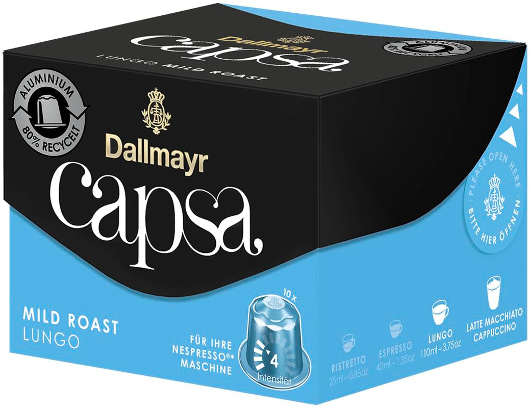 Capsa Lungo Łagodna Pieczeń 10 Kapseln