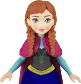 Mattel DISNEY Królowa Lodu Anna i Sven Lalka i figurka zwierzęcia, inspirowana animowanymi postaciami, ruchome kończyny, odpinana spódnica i peleryna, dla dzieci w wieku od 3 lat i więcej, HLX03 Lalki Naty Shop