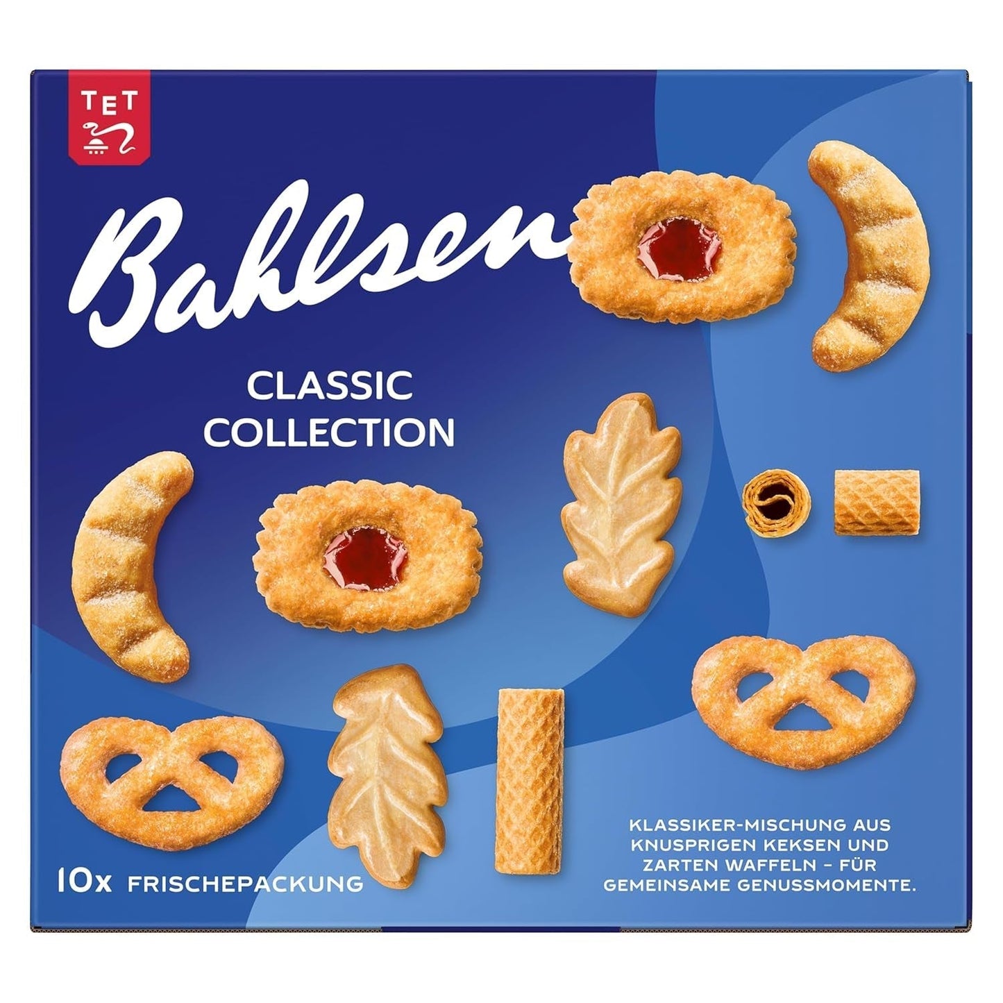 Kolekcja Bahlsen Caroline - 1 opakowanie - Mieszanka herbatników i wafli (10 x 161 g/ 1610 g)