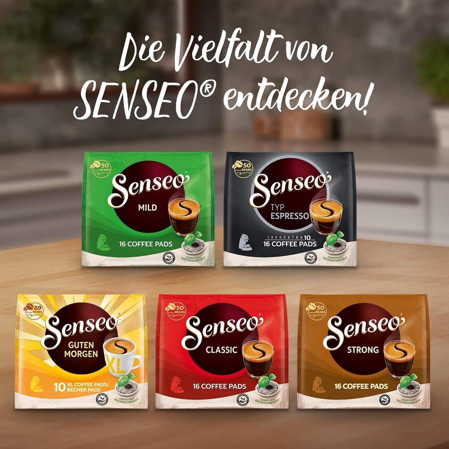 Podkładki Senseo Extra Strong, 5 x 16 Getränke, 80 podkładek Kaffeepad
