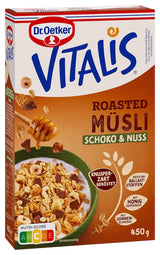 Dr. Oetker Vitalis Tostowe musli z żurawiną i pestkami dyni: Tostowe musli z suszoną żurawiną, opakowanie 8 sztuk (8 x 501g)