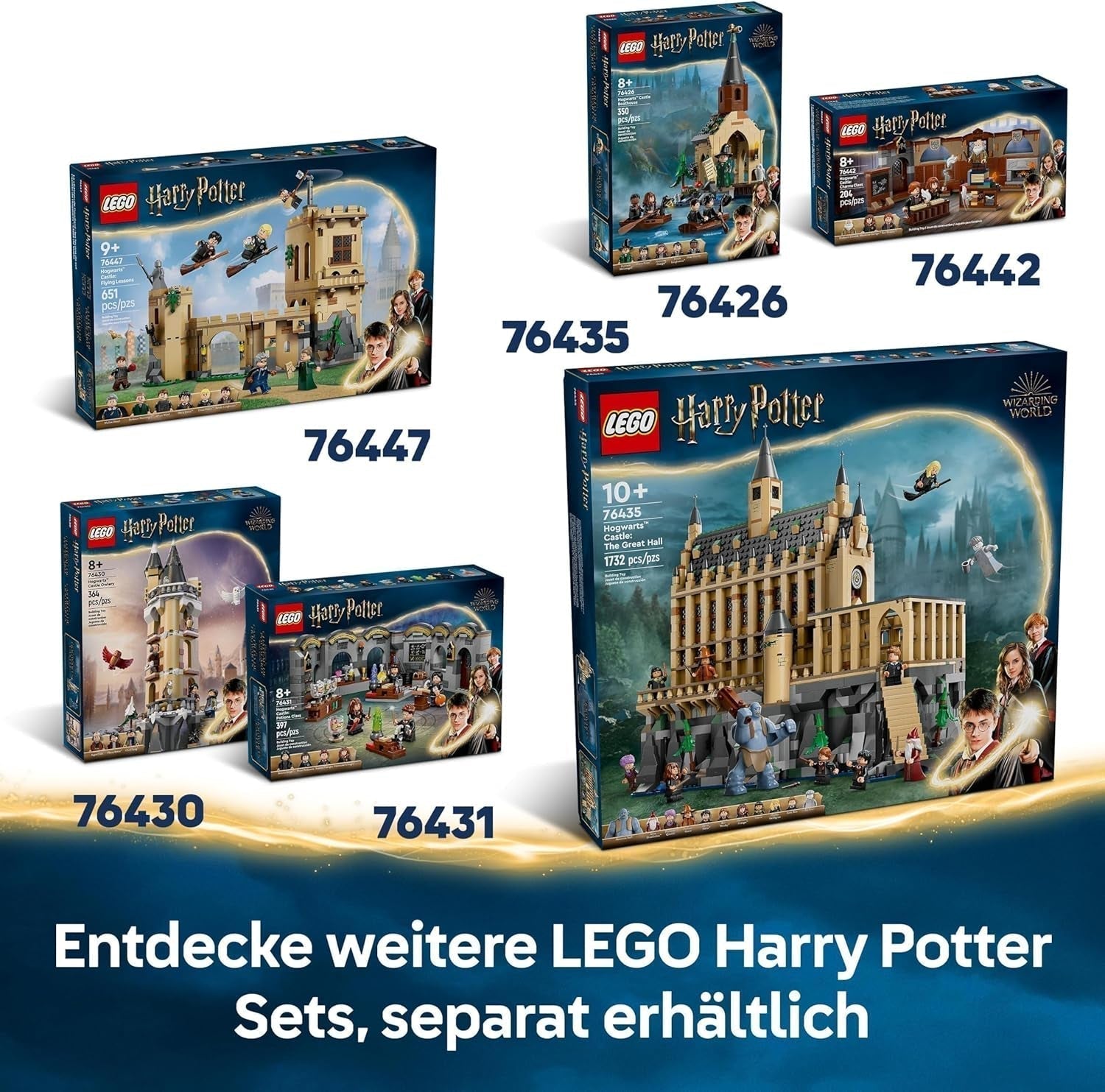 LEGO Harry Potter Przygody z podróżującym rycerzem Zestaw do budowania 5 minifigurek, w tym Ernie Prang, Stan Shunpike i autobus Łapy Zabawka dla fanów Czarodziejskiego Świata Chłopcy i dziewczęta w wieku 8 lat 76446 Zestawy do budowania Beuche den LEGO-Store