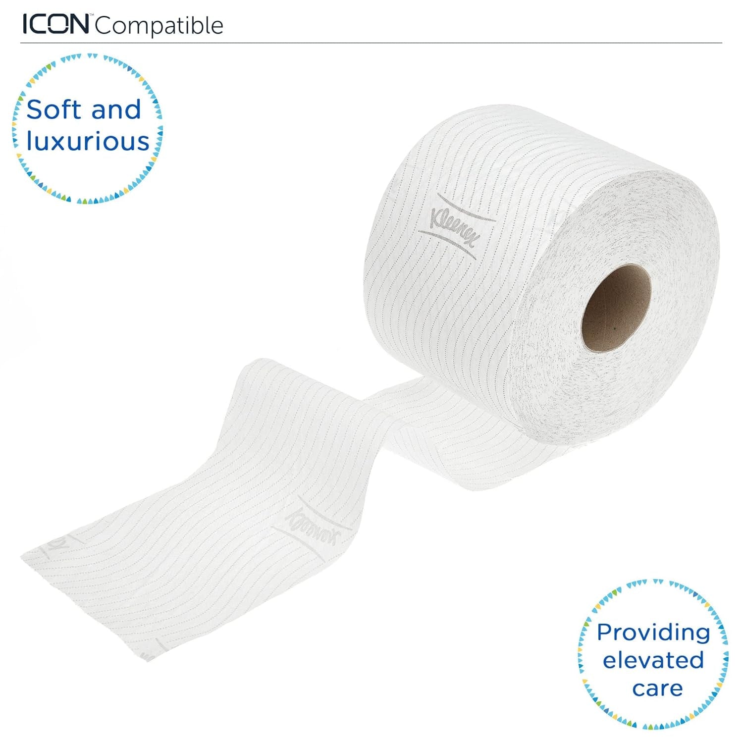 Papier toaletowy Kleenex Standard Roll 8441 – 2-warstwowy papier toaletowy – 6 opakowań po 6 rolek x 600 arkuszy każda, biały (łącznie 36 rolek/21 600 arkuszy)