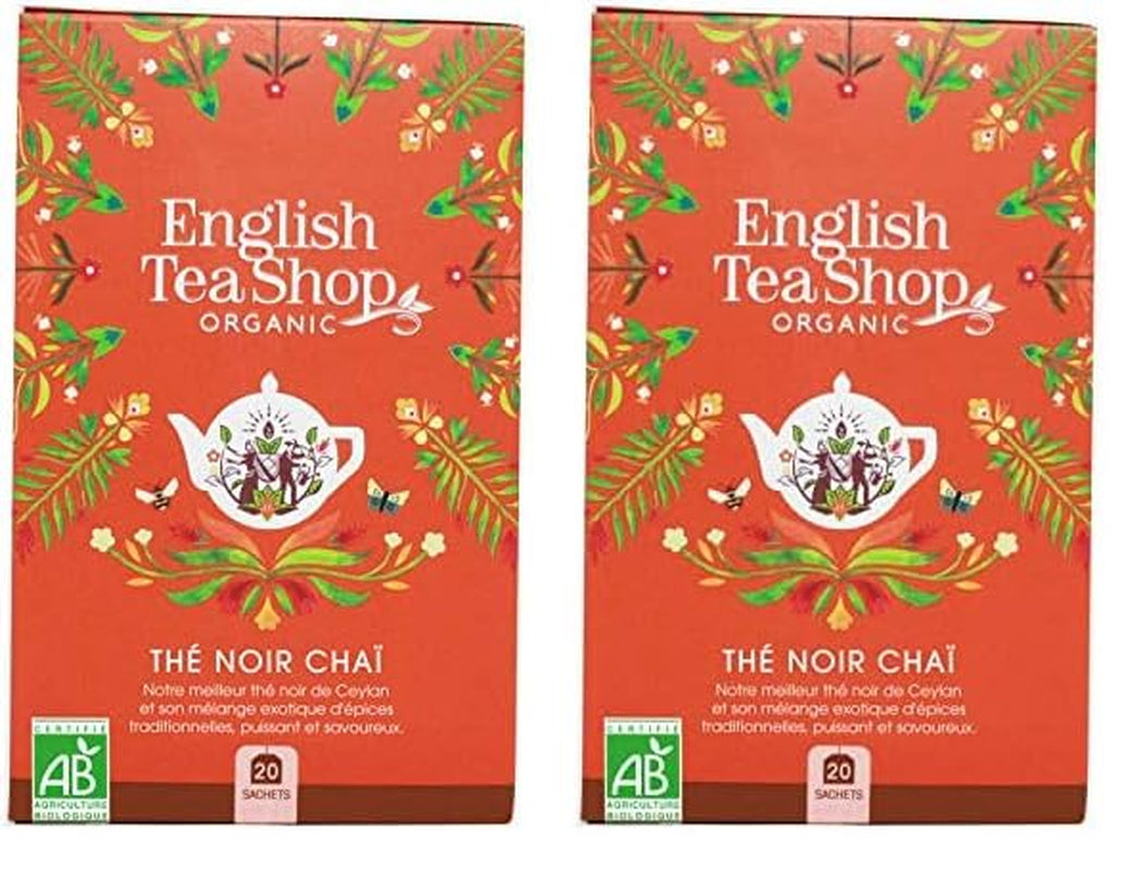 ETS - Czarna herbata Chai, Naturland BIO, 20 torebek herbaty (2 sztuki)