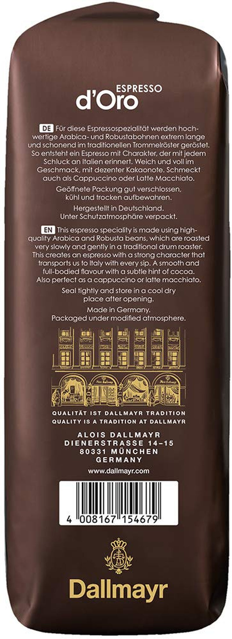 Espresso d'Oro 1000g Ganze Bohne