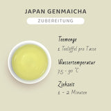 Genmaicha Japońska zielona herbata z prażonym ryżem, 50% Kagoshima Sencha, zielona herbata sypka Premium, tradycyjna mieszanka, bez dodatków smakowych, 100g | Wondertea Japońska zielona herbata Genmaicha